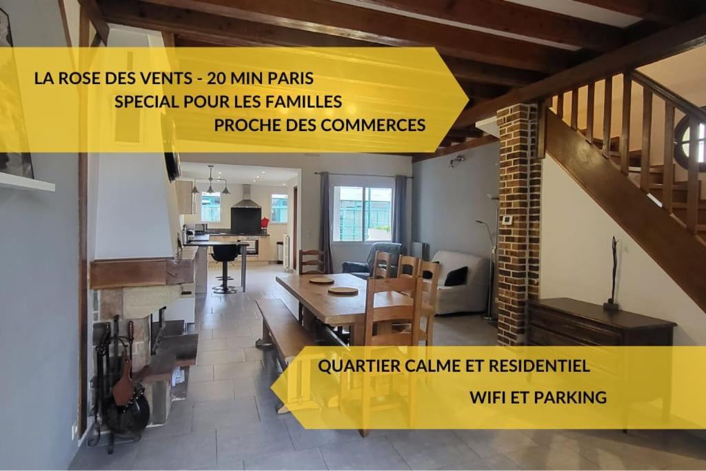 Villa La Rose Des Vents - Proche Paris à Argenteuil Extérieur photo